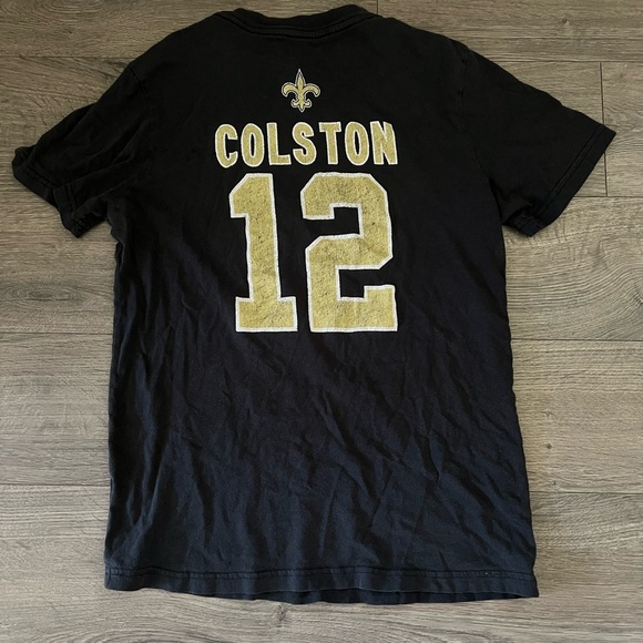 T Shirt New Orleans Saints Colston #12 NFL Jersey Tee Youth Medium boys - Picture 2 of 2